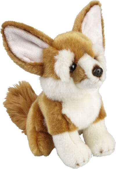 Pluche knuffel dieren Woestijnvos/Fennec 18 cm - Speelgoed knuffelbeesten