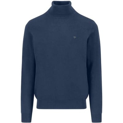 Fynch-Hatton Trui Rollneck Superfine Cotton Night / male