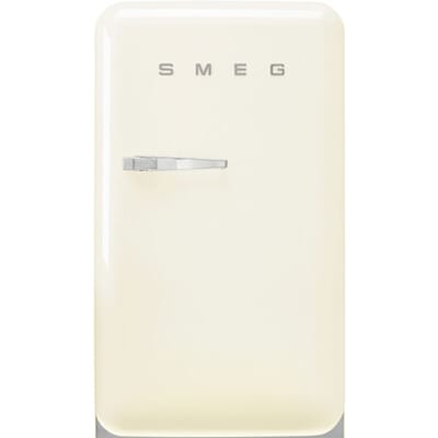 SMEG Koelkast Retro Vrijstaande ijskast Koelkast, Jaren 50, Enkeldeurs, Vrijstaand , Positie scharnier: Rechts, Crème