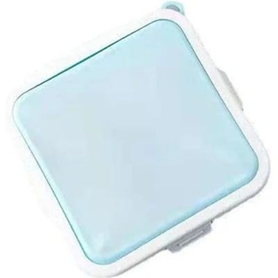 Boîte à Bento Sandwich Toast Portable Réutilisable en Silicone Boîte de Rangement pour Pain Sandwich Respectueuse de l'Environnement Récipient Alimentaire pour Déjeuner white