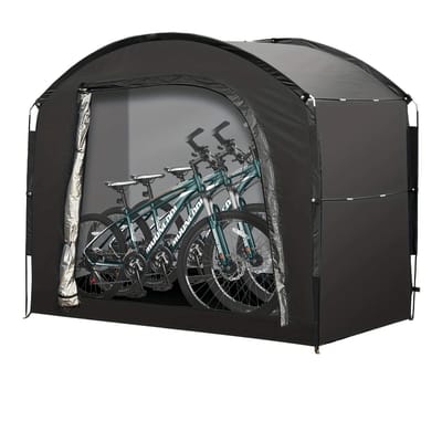 Aafinity Fietsberging – Waterdichte Fietstent voor 1–4 Fietsen – 210x150x165cm – Buiten Tuin – Zwart