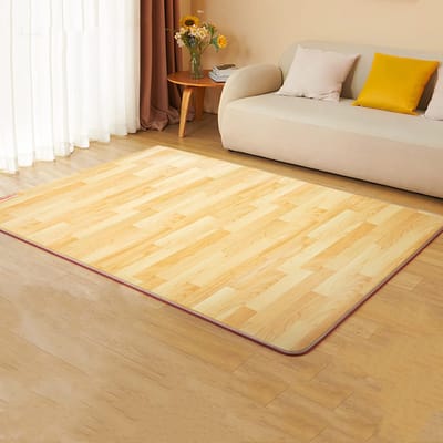 Verwarmd Vloerkleed - Elektrisch Tapijt - Comfort Verhoging - Zelfregulerend Element - 50x150cm - Houtnerf