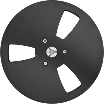 7 Inch Lege Tape Reel - Universeel Aluminium Plastic Take Up Reel - Kleine Hub - Reel Takeup voor NAB - Zwart