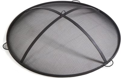 Vonkenbeschermer Vuurkorf - Radio Rooster - Veilig Buiten Vuur - Handgemaakt Staal - 100 cm Diameter - Natuurstaal