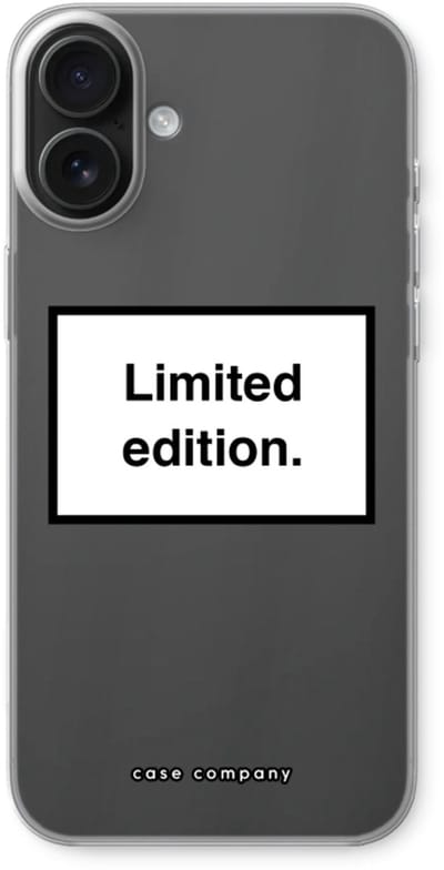 Case Company® - Hoesje geschikt voor iPhone 16 Plus hoesje - Limited edition - Soft Cover Telefoonhoesje - Bescherming aan alle Kanten en Schermrand
