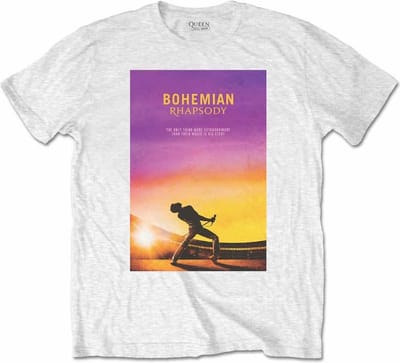 Queen - Bohemian Rhapsody Heren T-shirt - L - Wit