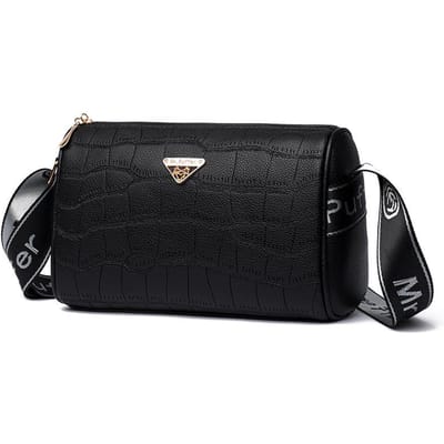 Veelzijdige Nieuwe Dames Crossbody Tas Grote Capaciteit en High-End PU Dames Tas black