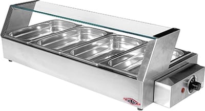 Warmhoudvitrine (Cap.GN1/3X4-40Mm) - Stilfer 527010 - Horeca & Professioneel