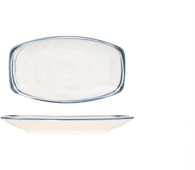 Kütahya Porselen Serveerschaal - Frame - Porselein - 19x11 cm - set van 2