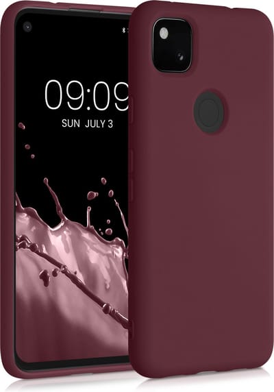 kwmobile telefoonhoesje geschikt voor Google Pixel 4a - Hoesje voor smartphone - Back cover in bordeaux-violet