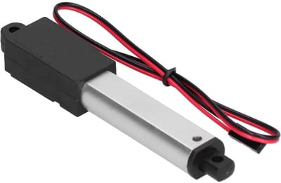 Dailygoody - Mini Elektrische Lineaire Actuator - 12 Volt DC - Waterdicht IP54 - Slag 50mm - Stuwkracht 30N - Geschikt voor Domotica - Aluminiumlegering