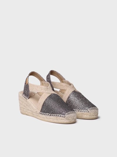Glanzende veganistische espadrilles voor dames | TRITON