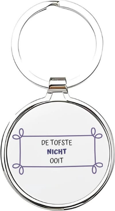 Akyol - ik heb de tofste nicht ooit Sleutelhanger - Nicht - de leukste nicht - nicht sleutelhanger - sleutelhanger - sleutelhanger voor nichten - familie sleutelhanger - verjaardagscadeautje - cadeau voor de liefste nicht - cousin - 4 x 7,5 CM