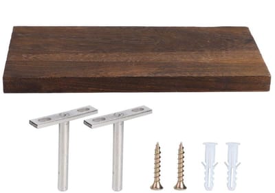 Dailygoods- Wandplank Hout - Sterke Draagcapaciteit - Wandrek - Ruimtebesparend - Modern Design - Geschikt voor Elke Kamer