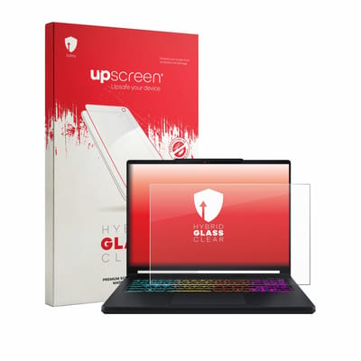 upscreen - Screenprotector voor MSI Crosshair A16 HX - Folie Beschermfolie Beschermglas transparant