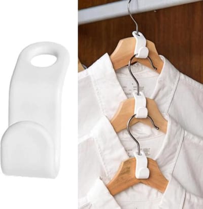 Kledinghaak - Haken voor kledingkast - Hanger voor kleding - 6 Stuks / Wit