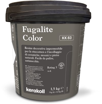 Kerakoll Fugalite Epoxy Voegmiddel KK83 - Kleur 83 Bruin - 1,5 kg Voegmortel voor Tegels & Natuursteen - Verkrijgbaar in 50 Kleuren - Greenbuild rating 4