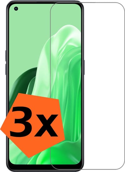 Screenprotector - 3 Stuks - Geschikt voor OPPO Reno 8 Lite - Extra Sterk - Gehard Glas - Beschermglas - Tempered Glass - Screen Protector