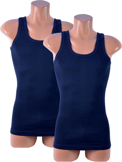 2 Pack Top kwaliteit extra lang hemd - 100% katoen - Marineblauw - Maat 4XL/5XL