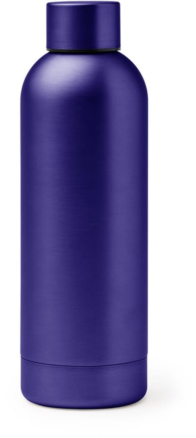 Dubbelwandige RVS Thermosfles. 550 ml kleur Kobalt Blauw Balax 4122 Geschikt voor laser techniek