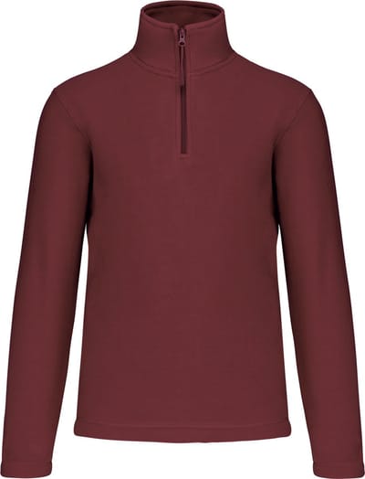 Fleecevest 'Enzo' met ritskraag merk Kariban maat XL Wine