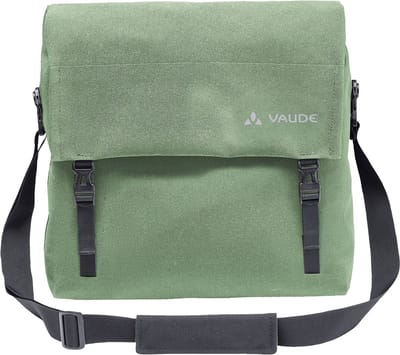 VAUDE fietstas schoudertas met laptopvak Augsburg IV Bike Bag Willow Green kaki