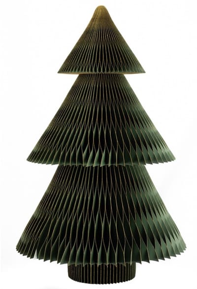 Papieren kerstboom groen 80cm