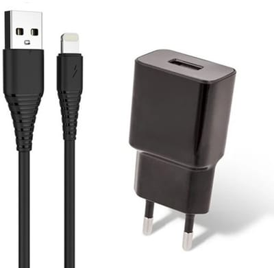 OneOne 2A oplader + 1,0m sterke Lightning kabel. Universele lader adapter past op Apple iPhone 11 Pro, iPhone 11 Pro Max, iPhone 12, iPhone 12 Mini, iPhone 12 Pro, iPhone 12 Pro Max, iPhone 13