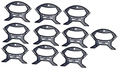 Dailygoods- Haspel 10 stuks - Haspel touw organizer - Haspel verlengkabel - Haspel voor vliegerlijnen - Haspel voor lichtsnoeren - Duurzaam plastic materiaal - Kabelhaspel
