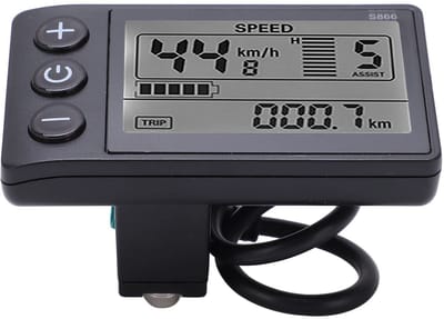 Dailygoods - LCD-display Meter voor Elektrische Cyclus met Waterbestendige Plug