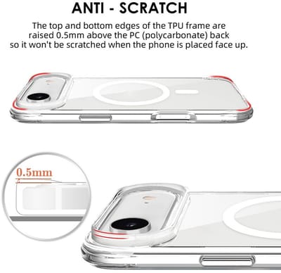 Coverup Hoesje - Geschikt voor iPhone Air Hoesje - Coverup Transparant TPU Back Cover - MagSafe Compatible - Transparant