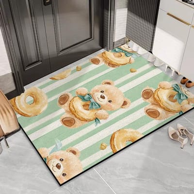 Entree Deur Cartoon Zijde Vloermat Huishoudelijke Entree Deur Deur Vuilmat Buiten Vuilbestendig Stof Tapijt Kan Op Maat Worden Gemaakt 40 * 60CM silk ring