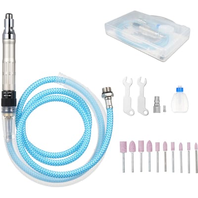 Broyeur d'air de Type crayon avec tuyau d'air, 2 pinces, stylo rotatif pneumatique de 14 pouces, vitesse continue Model A multicolore