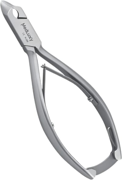 Medluxy Diabetes Nageltang 14 cm - Koptang met Half Ronde Bek 15 mm - RVS INOX - Geschikt voor Dikke & Ingegroeide Nagels - Pedicure Nagelknipper Dwarssnittang Kopknipper