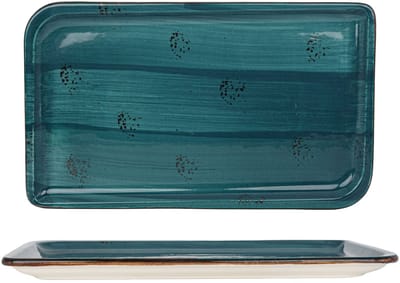 By Bone Serveerschaal - Harmony Tropical - Porselein - 30x17.5 cm - set van 2
