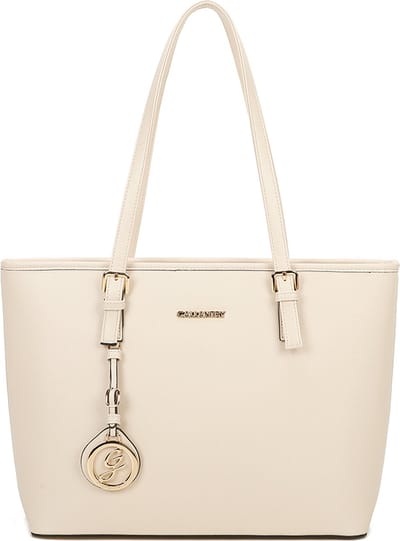Gallantry® - Schooltas - Dames Tassen - Schoudertas - Handtas met rits - Handtas - Werktas - Beige