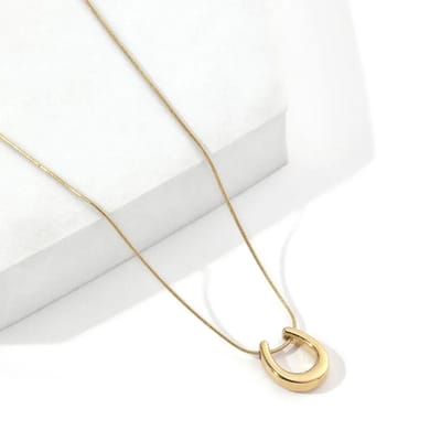 JewelGalerie - Ketting-Gelukshoefijzer-Goud