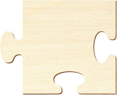 Houten Puzzelstukken - Knutselmateriaal Multiplex - Creatief Decoreren - Gelaserd Gladde Randen - 5x5 tot 50x50cm - Natuurlijk Hout