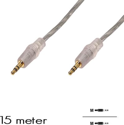 Intronics High quality 3.5 mm stereo jack aansluitkabel male - male