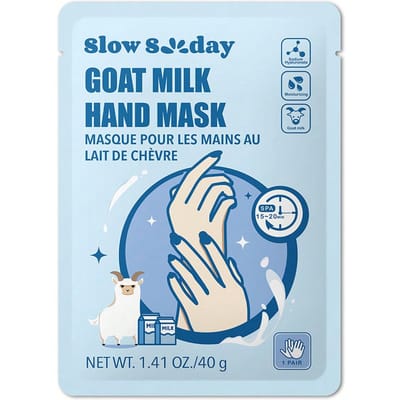 SlowSunday Geitenmelk Handmasker, met Niacinamide en Natriumhyaluronate, geschikt voor zakenreizen en reizen, geschikt voor zomer & herfst, Y2K, ideaal voor feestjes, Halloween