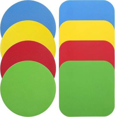 Blikopener - 8 Stuk - Rubberen Potopeners - Rubberen Flesopener Grijper Pad - Coasters - Dopopener- Pottenopener - Multifunctioneel Potopener Voor Senioren - Keukenonderzetters - Hulpmiddelen Voor Ouderen - Keuken Hulp - Artritis Zwakke Handen