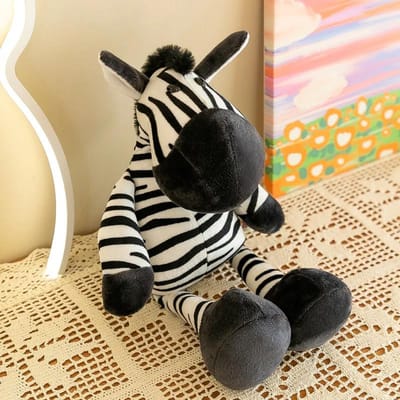 25CM Kawaii Jungle Dieren Pluche Speelgoed Bos Dieren Pluche Hond Zebra Olifant Leeuw Vos Giraf Speelgoed voor Kinderen Pop Verjaardagscadeau