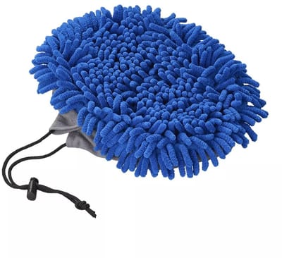 ProPlus Chenille microvezel hoes - telescopische wasborstel - blauw