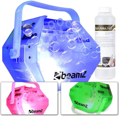 Bellenblaasmachine - BeamZ B500LED - Bellenblaas machine met LED’s - 250ml Vloeistof - Voor feestjes