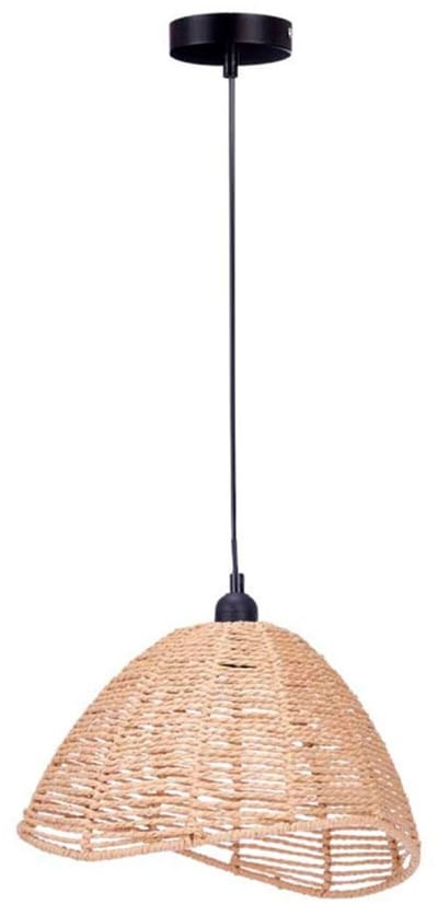Hanglamp Kegelvorm - Rotan - Naturel - 30x34x20cm - GiftDecor