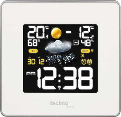 WEERSTATION - klok - wekker - binnen- en buitentemperatuur - 6440