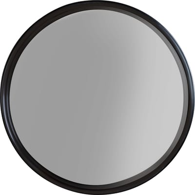 Housecraft Living Raj Spiegel/ Wandspiegel/ Badkamerspiegel Rond Metaal 60x60 cm Zwart