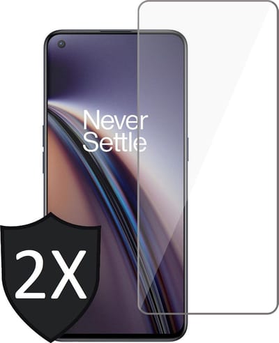 Screenprotector geschikt voor OnePlus Nord CE - Gehard Glas Beschermglas Tempered Glass Screen Protector - 2 Stuks
