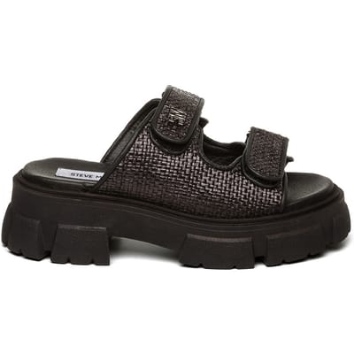 Steve Madden Aruby Slides Black Maat: 37 | Sandalen Outlet | Dames | Zwart