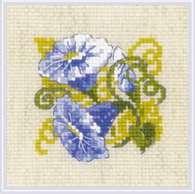 Borduurpakket - Blauwe Winde